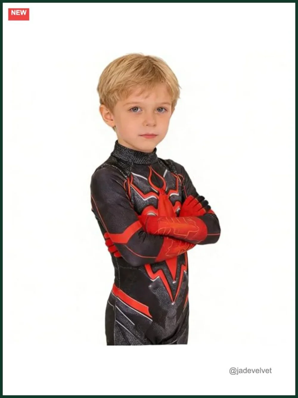 Kids Superhero Cosplay Bodysuit Spandex Costume with Mask